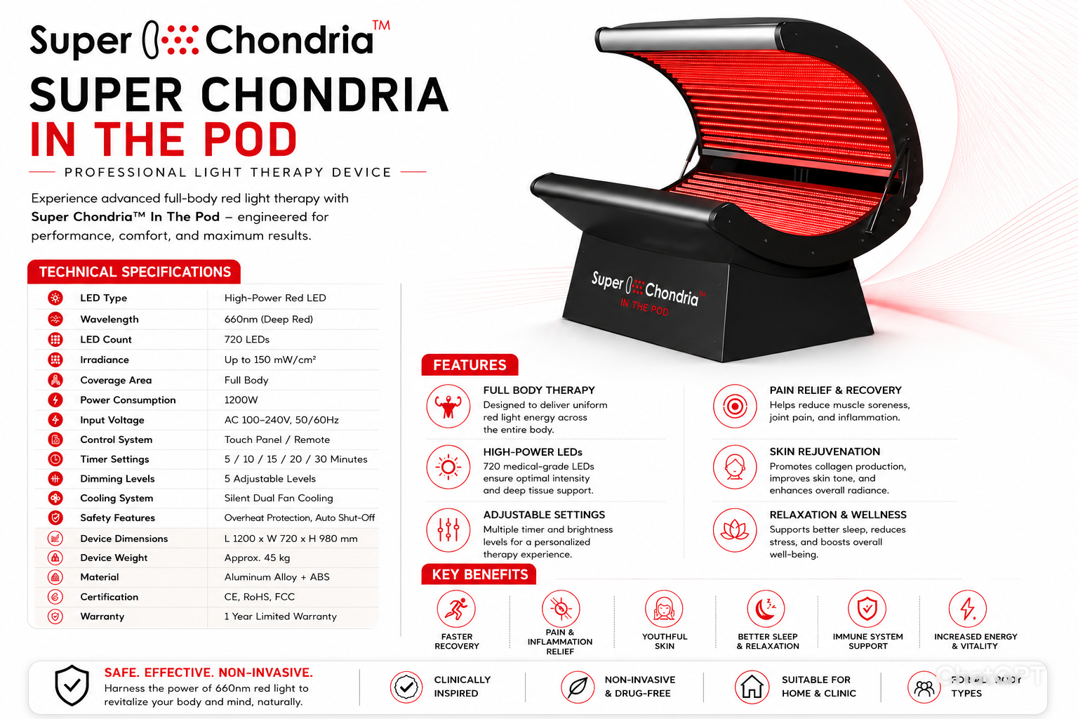 Full Body Pod Technical Specifications